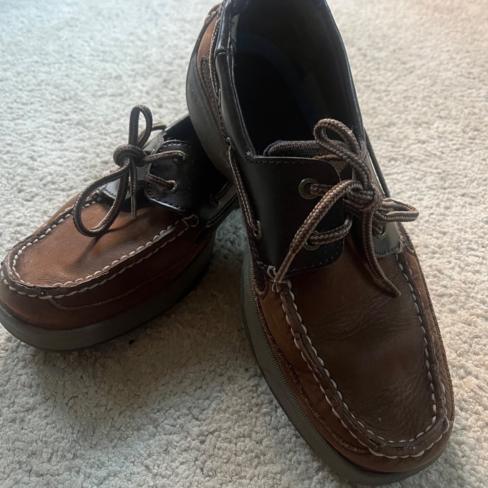 Men's Sperry Brown Leather Boat Shoes